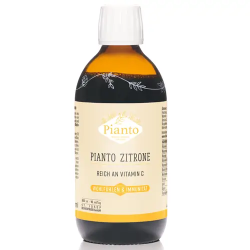 Pianto Zitrone_fermentierte Rote Rüben Extrakt mit Magnesium und Vitamin C