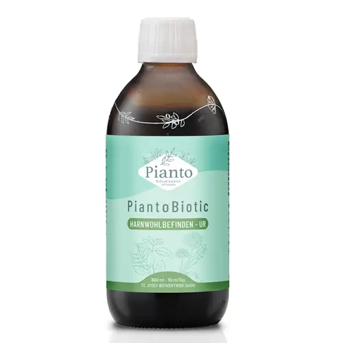 Pianto Biotic Harnwohlbefinden-U mit Java-Tee, Heidelbeere und Löwenzahnblätter zur Förderung der Nierenfuntkion und Entwässerung