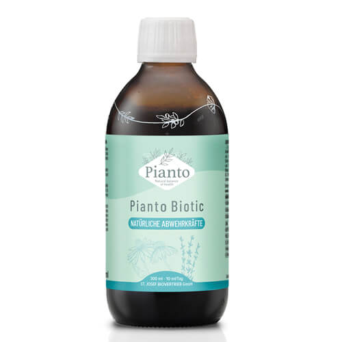 Pianto Biotic Natürliche Abwehrkräfte mit Sibirischem Ginseng, Thymian und Echinacea Zur Stärkung des Immunsystems.