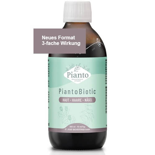 Pianto Biotic Haut - Haare - Nägel mit Kollagen, Klettenwurzel, Eisenkraut, Selenk und Zink zum Schutz der Haut, Haare und Nägel