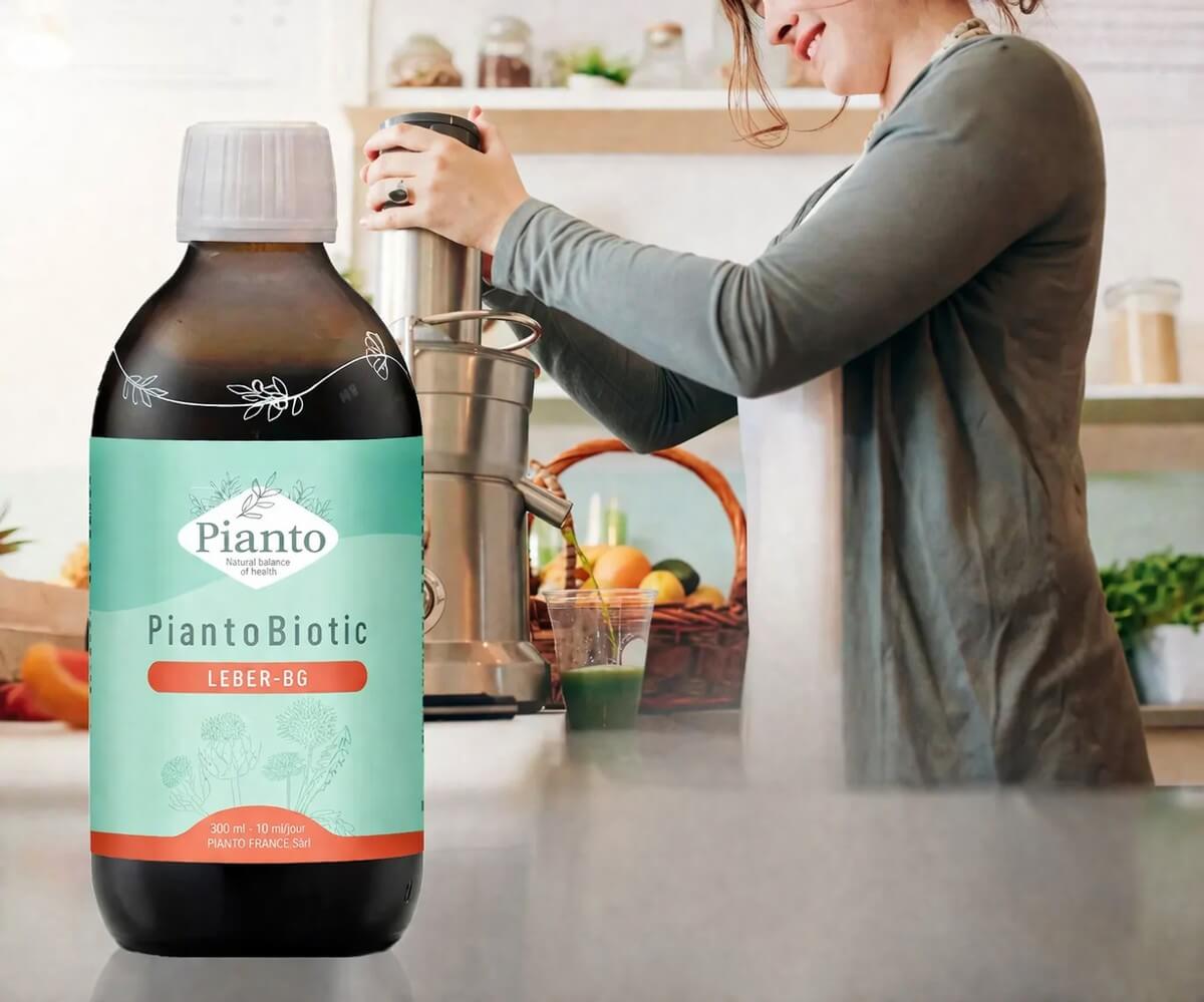 Pianto Biotic Leber- BG mit Mariendistel, Löwenzahn und Artischocke zur Stärkung und Entgiftung der Leber und der Gallengänge