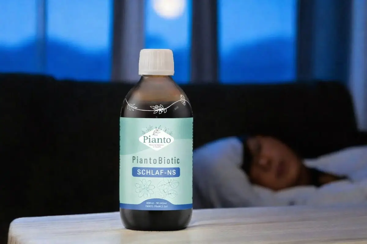Pianto Biotic Schlaf-NS mit Passionsblume, Zitronenmelisse und Escholtzia zur Wiederherstellung der Schlafqualität Pianto Biotic Schlaf-NS mit Passionsblume, Zitronenmelisse und Escholtzia zur Wiederherstellung der Schlafqualität