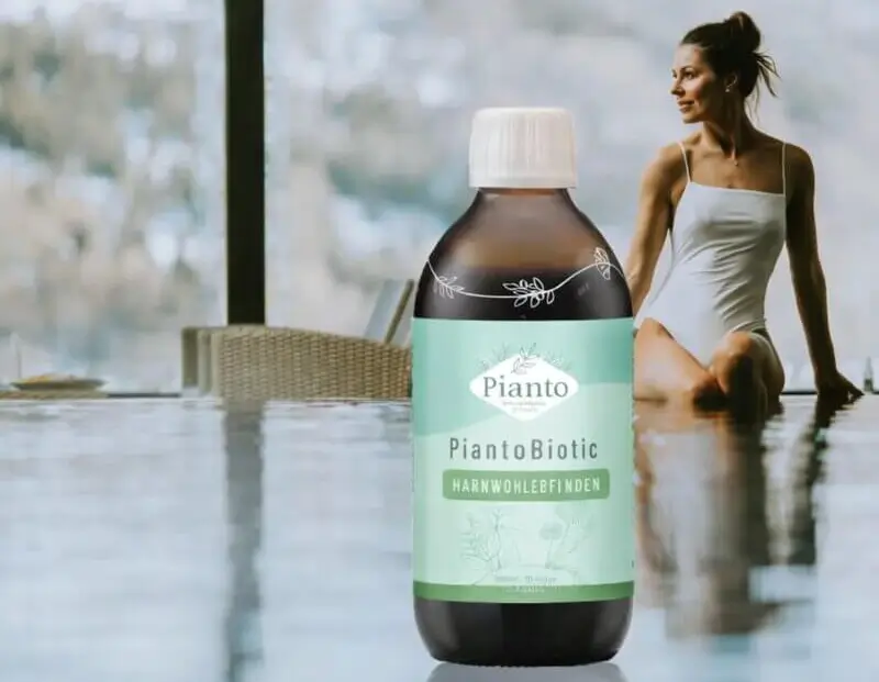 PIanto Biotic Harnwohlbefinden mit Java-Tee, Heidelbeere und Löwenzahnblätter